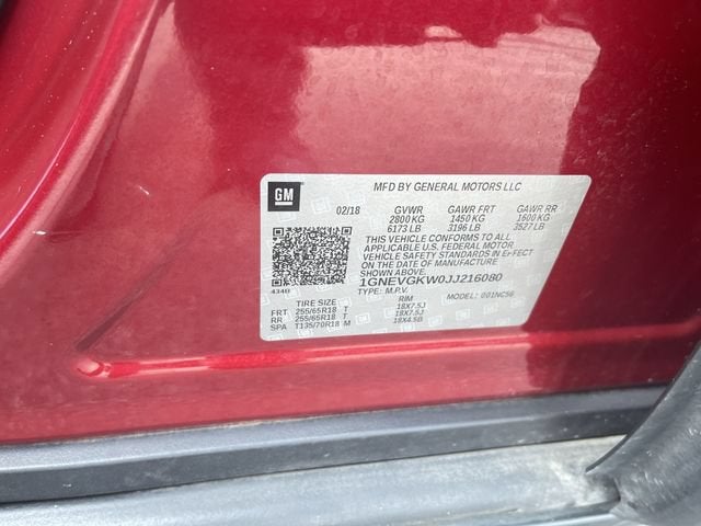 2018 Chevrolet Traverse LT Cloth