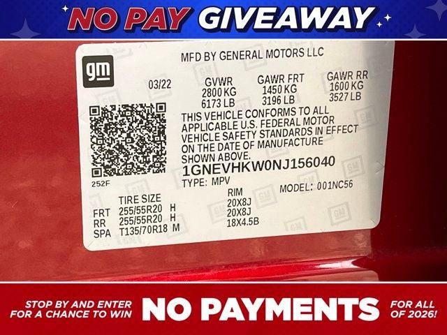 2022 Chevrolet Traverse AWD LT Leather