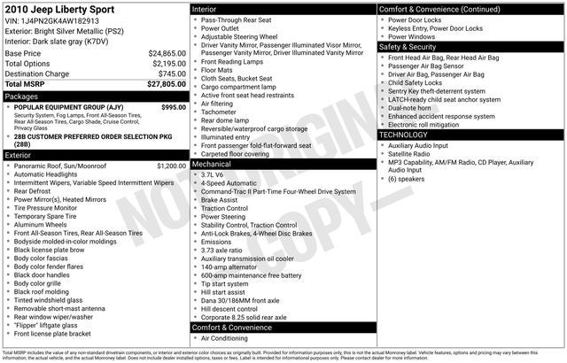 2010 Jeep Liberty Sport