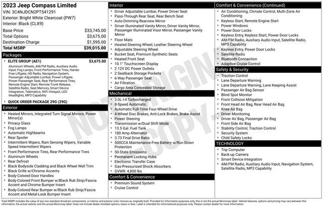 2023 Jeep Compass Limited 4x4