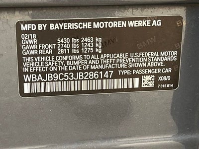 2018 BMW M550i xDrive