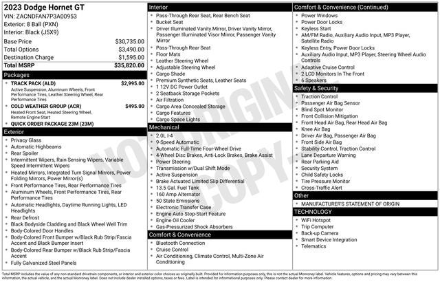 2023 Dodge Hornet GT AWD