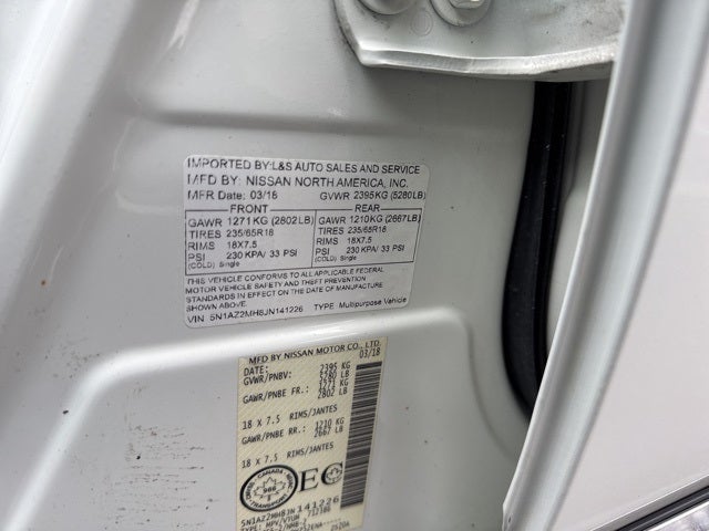 2018 Nissan Murano SV