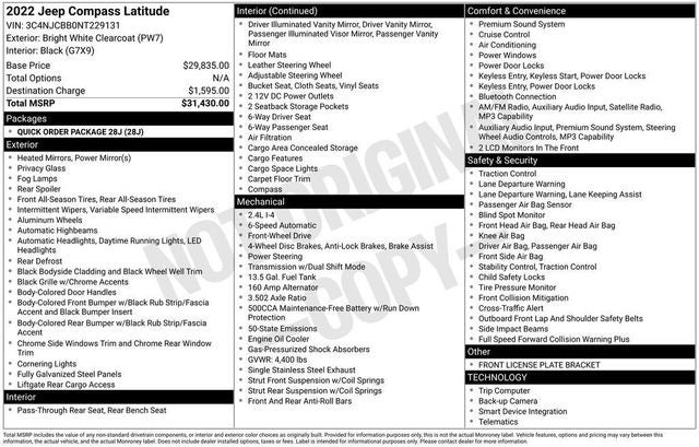 2022 Jeep Compass Latitude