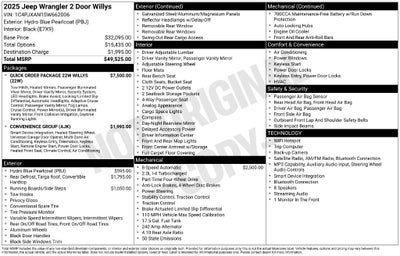 2025 Jeep Wrangler Willys