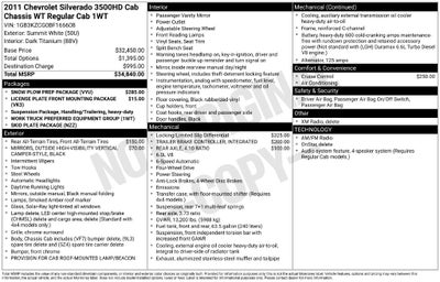 2011 Chevrolet Silverado 3500HD Work Truck