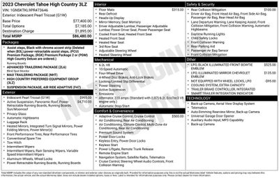 2023 Chevrolet Tahoe High Country