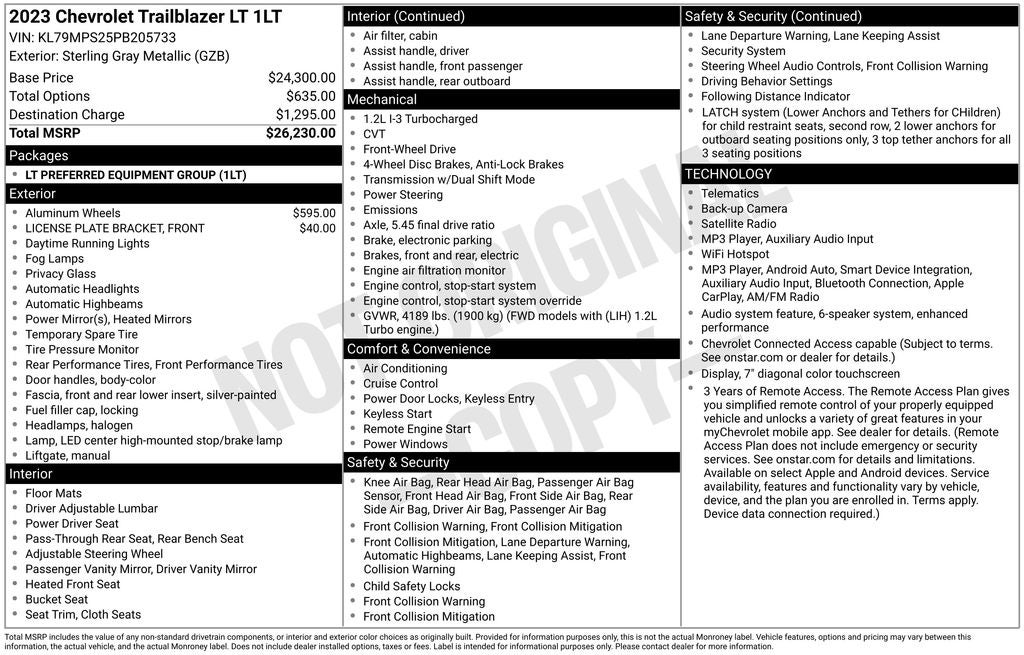 2023 Chevrolet TrailBlazer LT