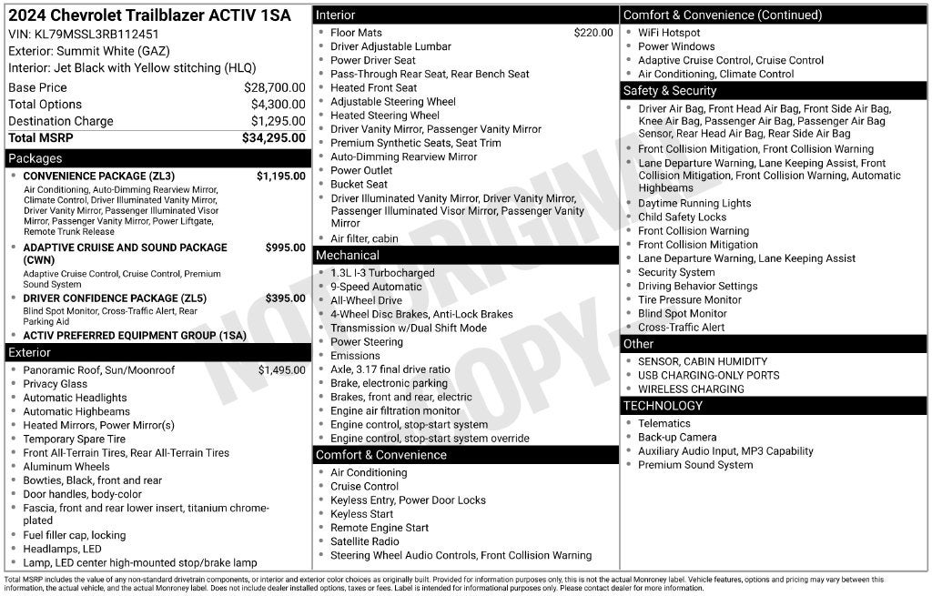 2024 Chevrolet TrailBlazer ACTIV
