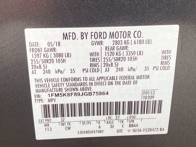 2018 Ford Explorer Limited