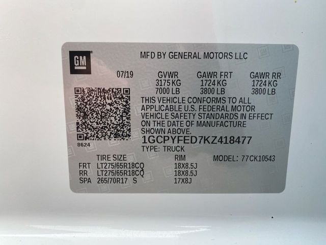 2019 Chevrolet Silverado 1500 LT Trail Boss