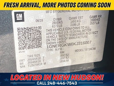 2019 Chevrolet Traverse LT Cloth w/1LT