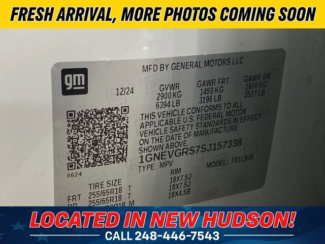 2025 Chevrolet Traverse LT 2LT