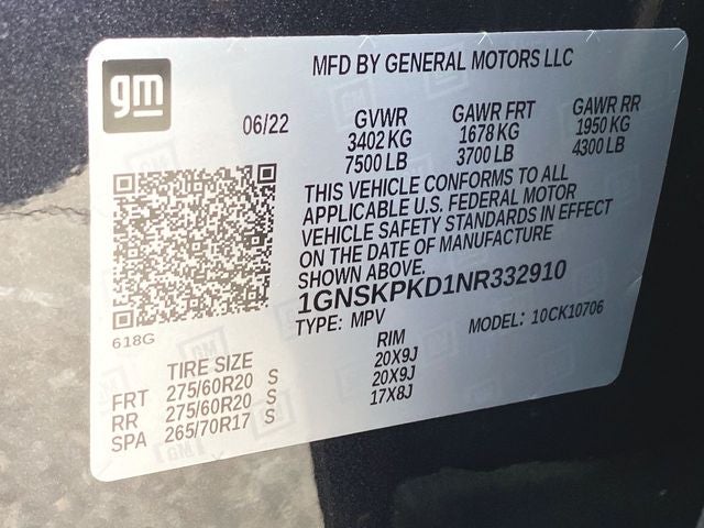 2022 Chevrolet Tahoe Z71