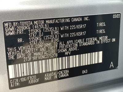 2022 Toyota RAV4 LE