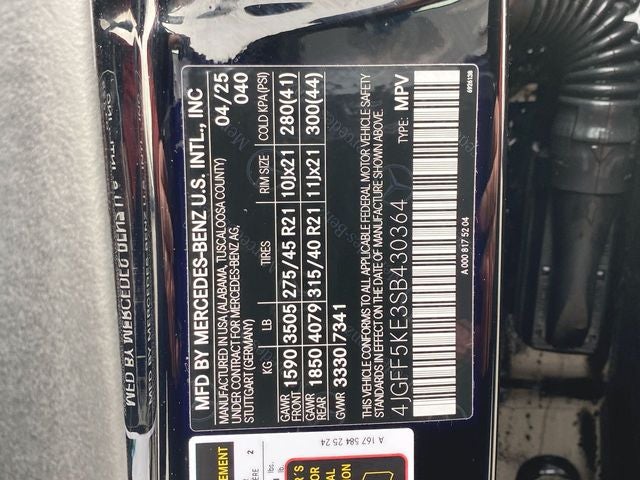 2025 Mercedes-Benz GLS GLS 450 4MATIC®