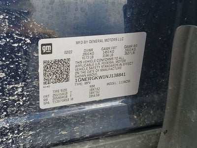 2022 Chevrolet Traverse LT Cloth