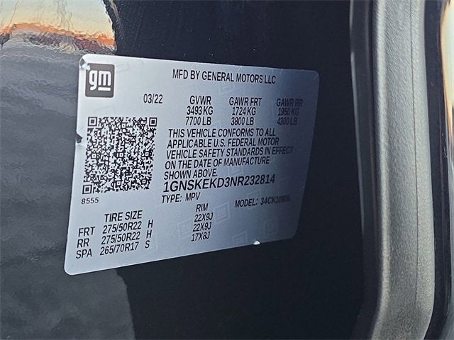 2022 Chevrolet Suburban RST