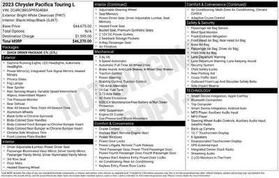 2023 Chrysler Pacifica Touring L AWD