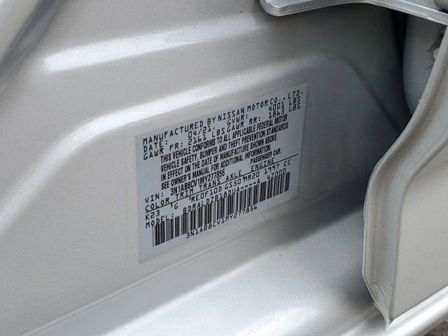 2021 Nissan Sentra SV Xtronic CVT