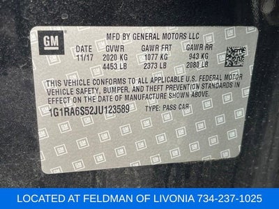 2018 Chevrolet Volt LT