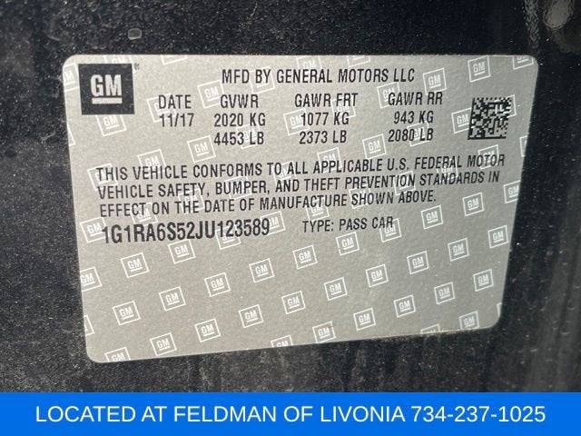 2018 Chevrolet Volt LT