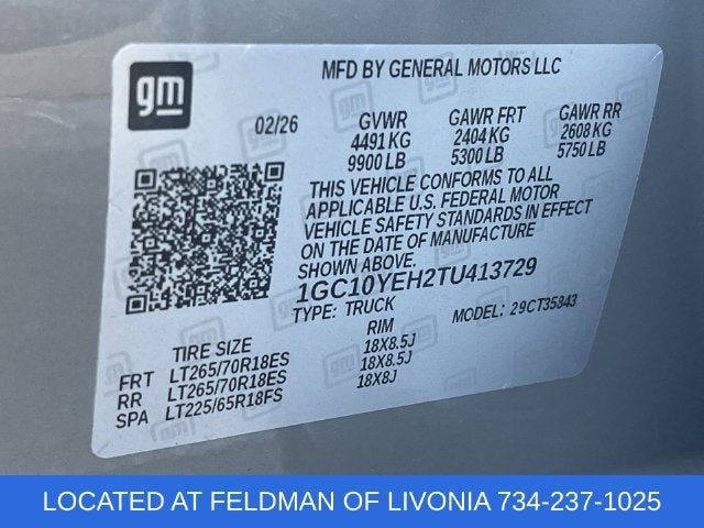 2026 Chevrolet Silverado EV LT - Standard Range