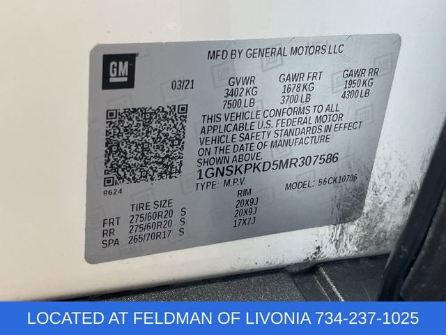 2021 Chevrolet Tahoe Z71