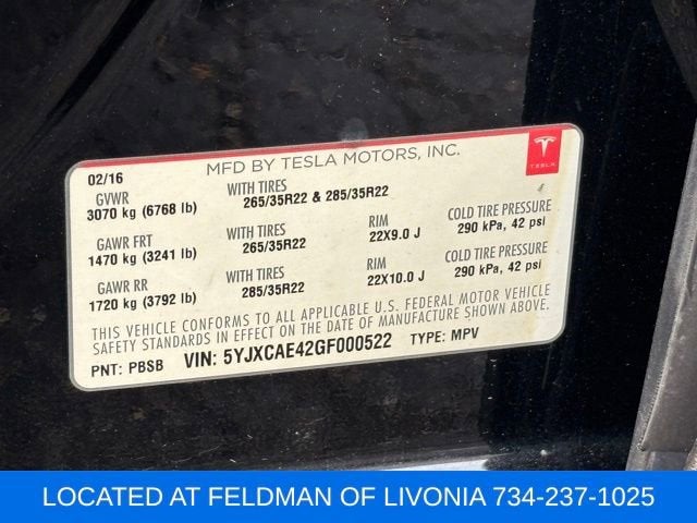 2016 Tesla Model X P90D
