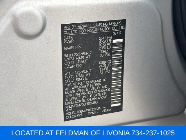 2018 Nissan Rogue S