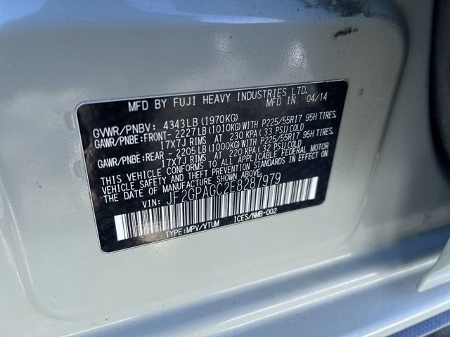 2014 Subaru XV Crosstrek 2.0i Limited