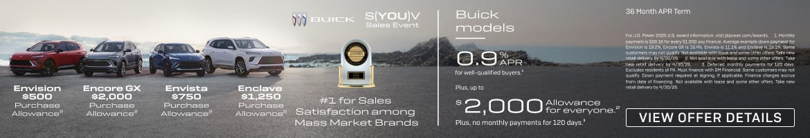 0.9% APR FOR 36 MONTHS
FOR WELL-QUALIFIED BUYERS.1

Plus, up to $2,000 ALLOWANCE for everyone.2

...