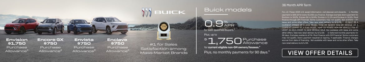 0.9% APR FOR 36 MONTHS
FOR WELL-QUALIFIED BUYERS.1

Plus, up to $1,750 PURCHASE ALLOWANCE for cur...