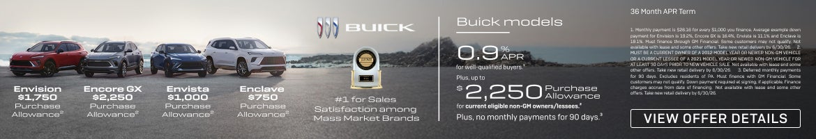 0.9% APR FOR 36 MONTHS
FOR WELL-QUALIFIED BUYERS.1

Plus, up to $2,250 PURCHASE ALLOWANCE for cur...