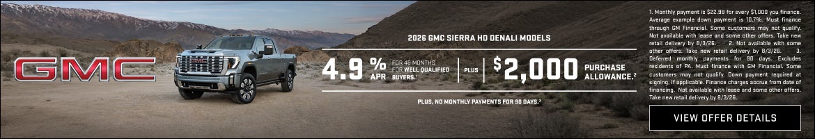 4.9% APR FOR 48 MONTHS for well-qualified buyers.1

Plus, $2,000 PURCHASE ALLOWANCE.2

Plus, no m...