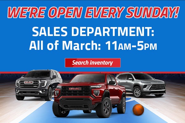 We're Open Every Sunday